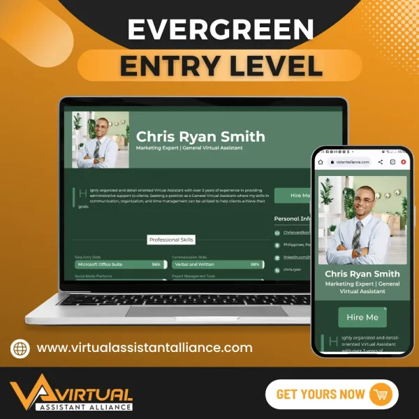 Evergreen Professional Professional Online Resume and Portfolio