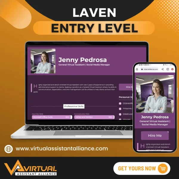 Laven Entry Level Professional Professional Online Resume and Portfolio